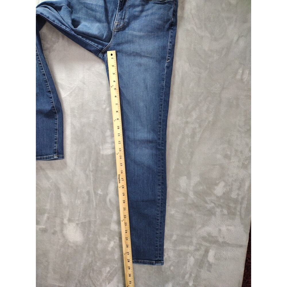 Good American Good Legs Jeans Womens 10/30 Skinny Medium Wash Preppy Casual - Picture 8 of 13